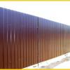 коричневый забор из профнастила фото